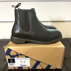Xena Workwear Valence SD Women's Steel-Toe Chelsea Boots Chestnut - 7.5 WIDE