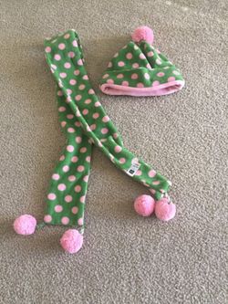Girls scarf and hat set