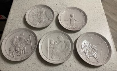 Frankoma 1(contact info removed) Christmas Plate By John frank Collection Of 5