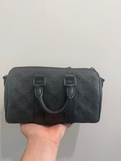 Louis Vuitton Keepall XS Black Monogram Leather Bag w/ Strap & Dust Bag – Excellent Condition