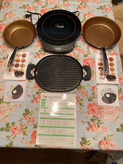 NuWave Precision Induction Cooktop Set with Pans and Grill