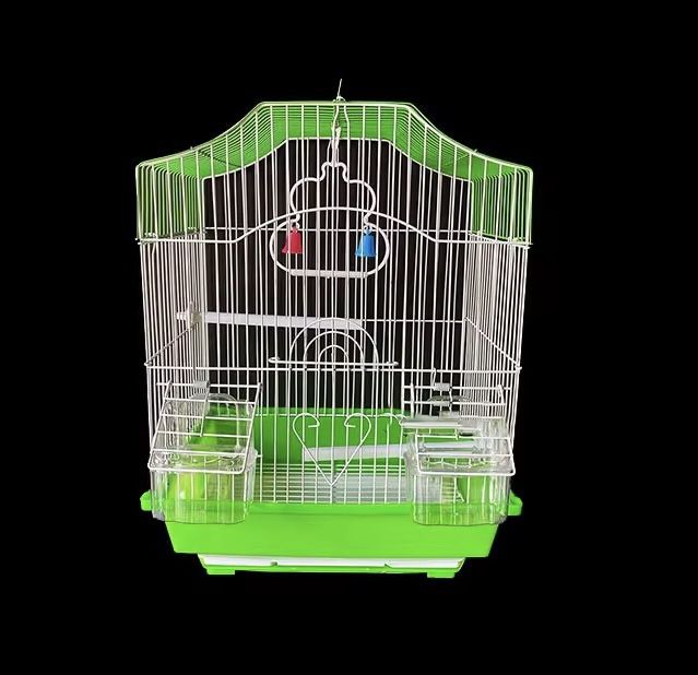 Small Bird Cage with Heart Design – Available in Green, Red & Yellow