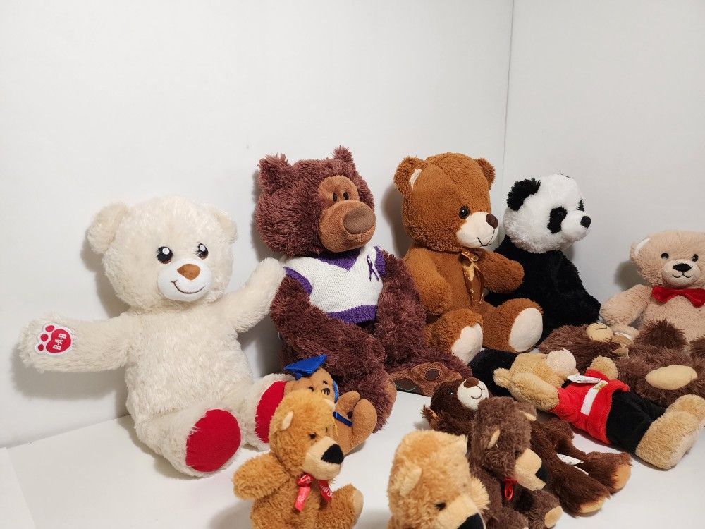 Soft & Cuddly Teddy Bears Lot