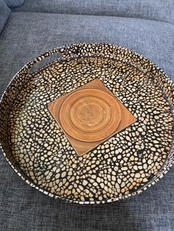 Plastic drink/serving tray