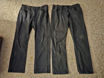 George Men's Black Pants Size 34x30 and 34x32