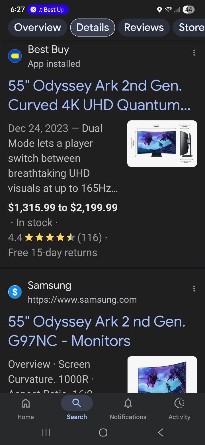 55" Samsung Odyssey Arc 2nd Gen