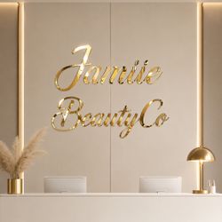 Custom Gold Lettering 
