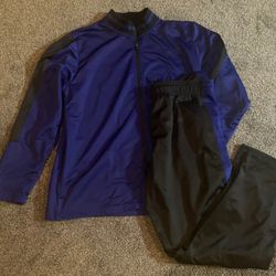 Men’s Vintage And 1 Sweatsuit/Tracksuit Blue/Black Large Very Good Condition $25 Firm