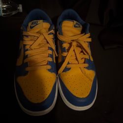 Nike Dunk Low Blue and Yellow Sneakers