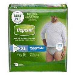48 Count, XL Depend For Men Fit-Flex Maximum Absorbency Underware
