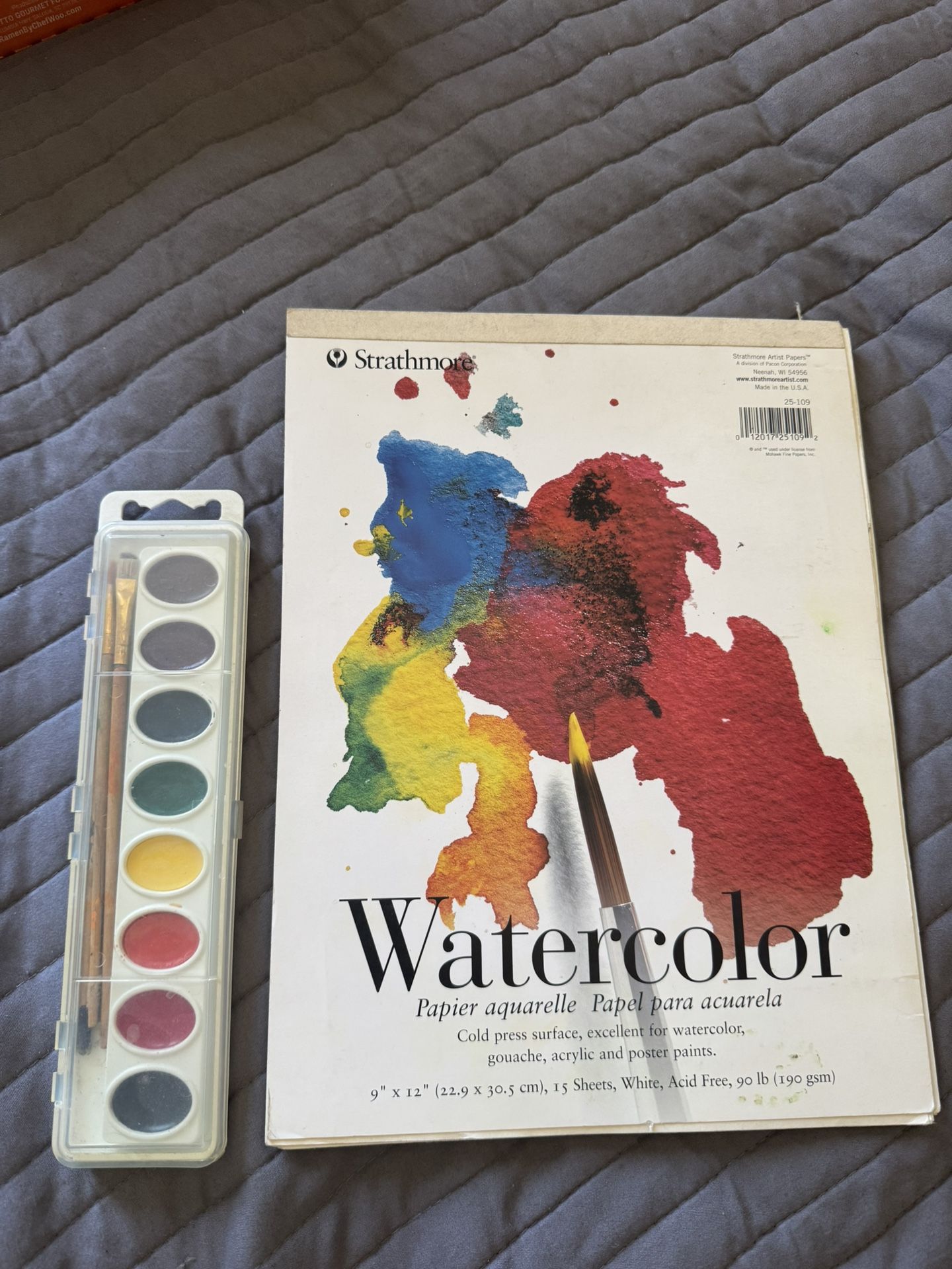 Watercolors with Watercolor Paper