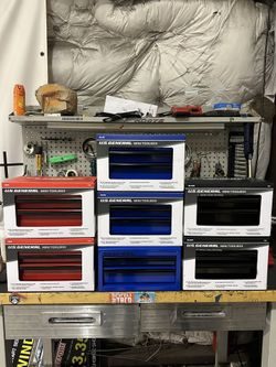 In Houston? US General Mini Tool Box (Red) (Blue) (Black) 