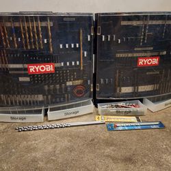 Miscellaneous Drill Bits And Drivers In RYOBI Carrying Case