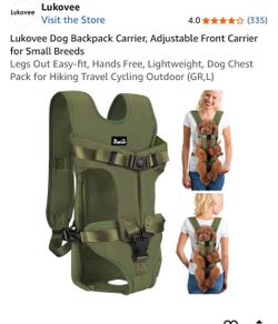 Lukovee Dog Front/Back Carrier for Small Breeds