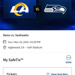 Rams V Seahawks 11/16/25