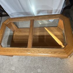 Glass Top Coffee Table 