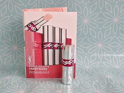 YSL Rouge Volupte Candy Glaze 02 Double Care Balm MINI 1g Healthy Glow Plumper