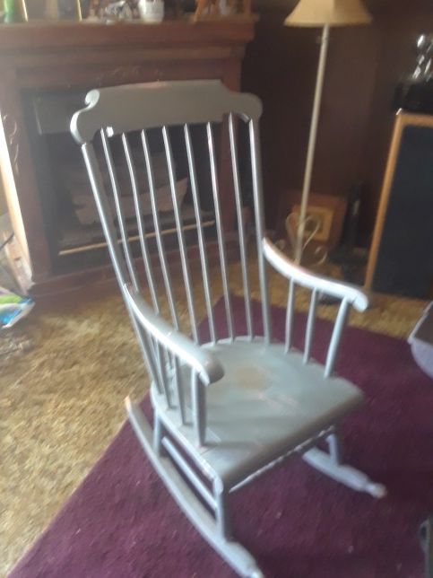 Antique Windsor Back Rocking Chair