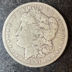 1891 O Morgan Dollar