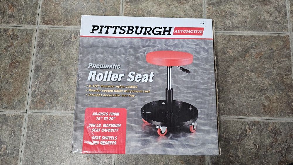 Brand New Rolling Shop Stool Seat
