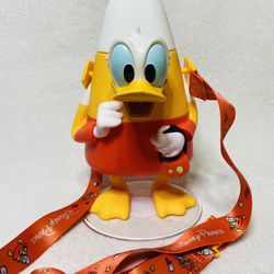 9” Disney Parks Halloween Candy Corn Sipper Donald Duck