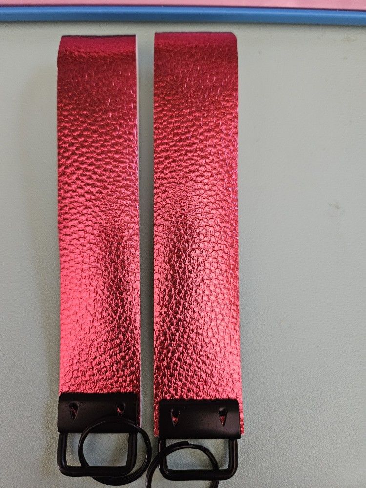 Handmade New RED Shiny Wristlet