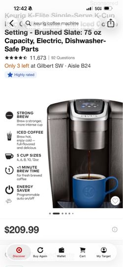 Keurig K Elite Single Serve Coffee Maker