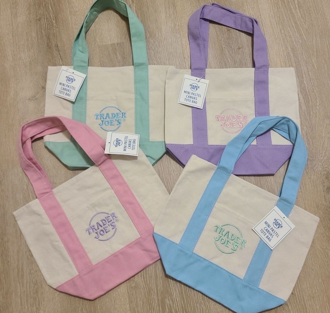 Trader Joe’s Pastel Mini Tote Bag