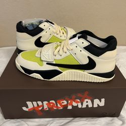 Travis Scott Jordan Jumpman Jack TR Bright Cactus Size 11