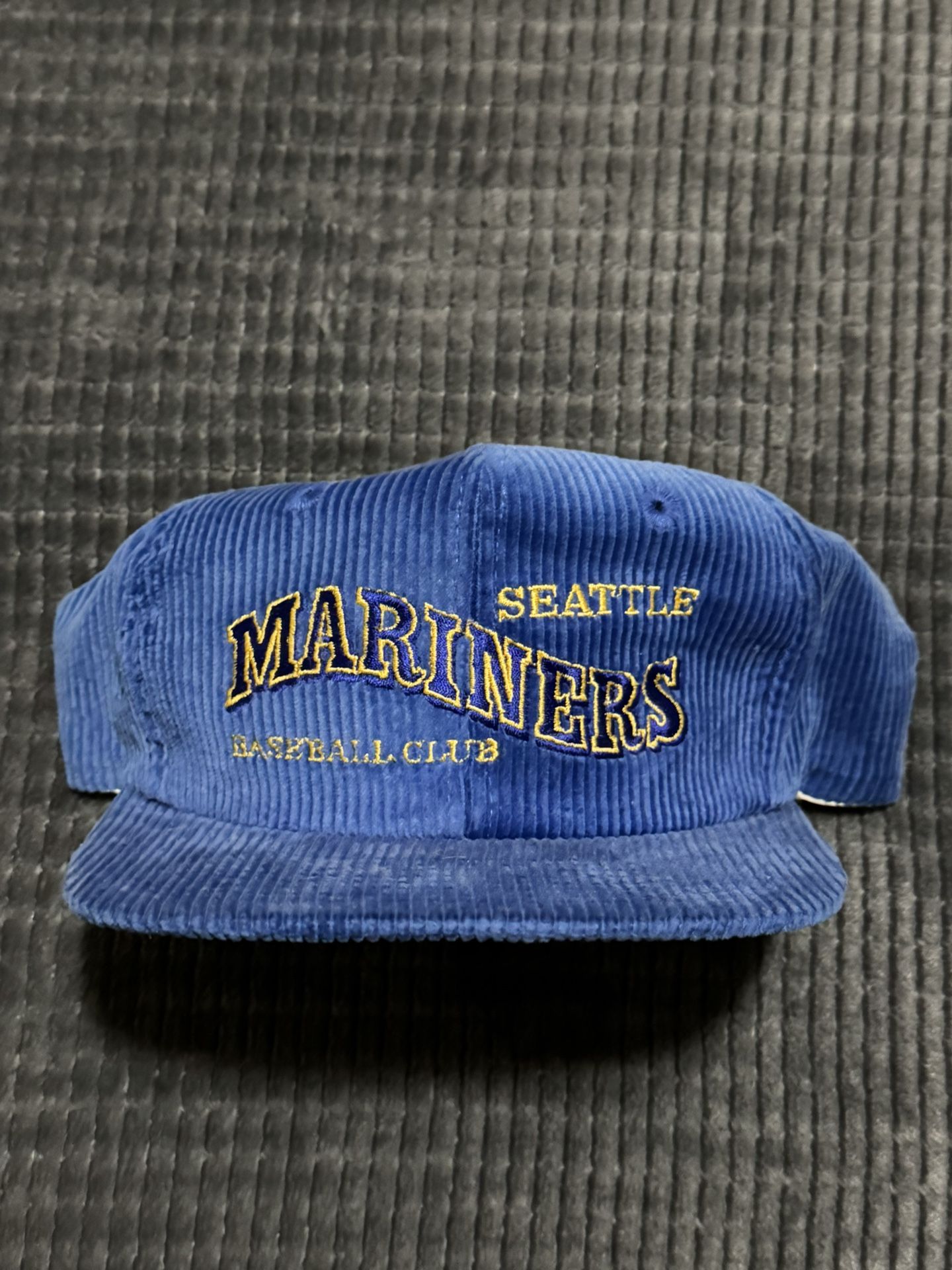 Vintage 80s Corduroy Seattle Mariners Baseball Club Hat New NWT RARE Griffey