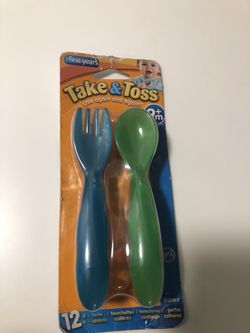Baby plates fork and spoon set
