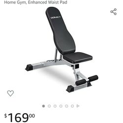 $150 DERACY HEAVY DUTY ADJUSTABLE BENCH
