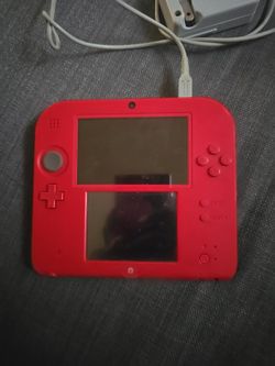 Nintendo 2DS Handheld System in Crimson Red