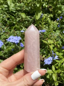 Brazilian Rose Quartz Crystal Tower 