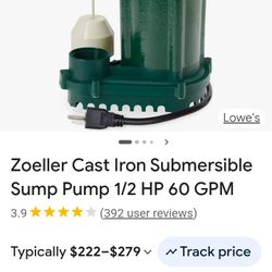 Zoeller Sump Pump