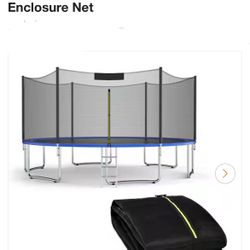 8 ft. Black Trampoline Safety Net Replacement