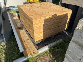 2Pieces Of 3/4" Plywood  47" X 48" $12.50 Each