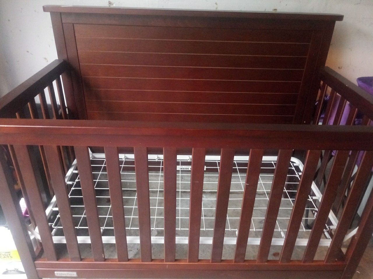 Crib and changing table