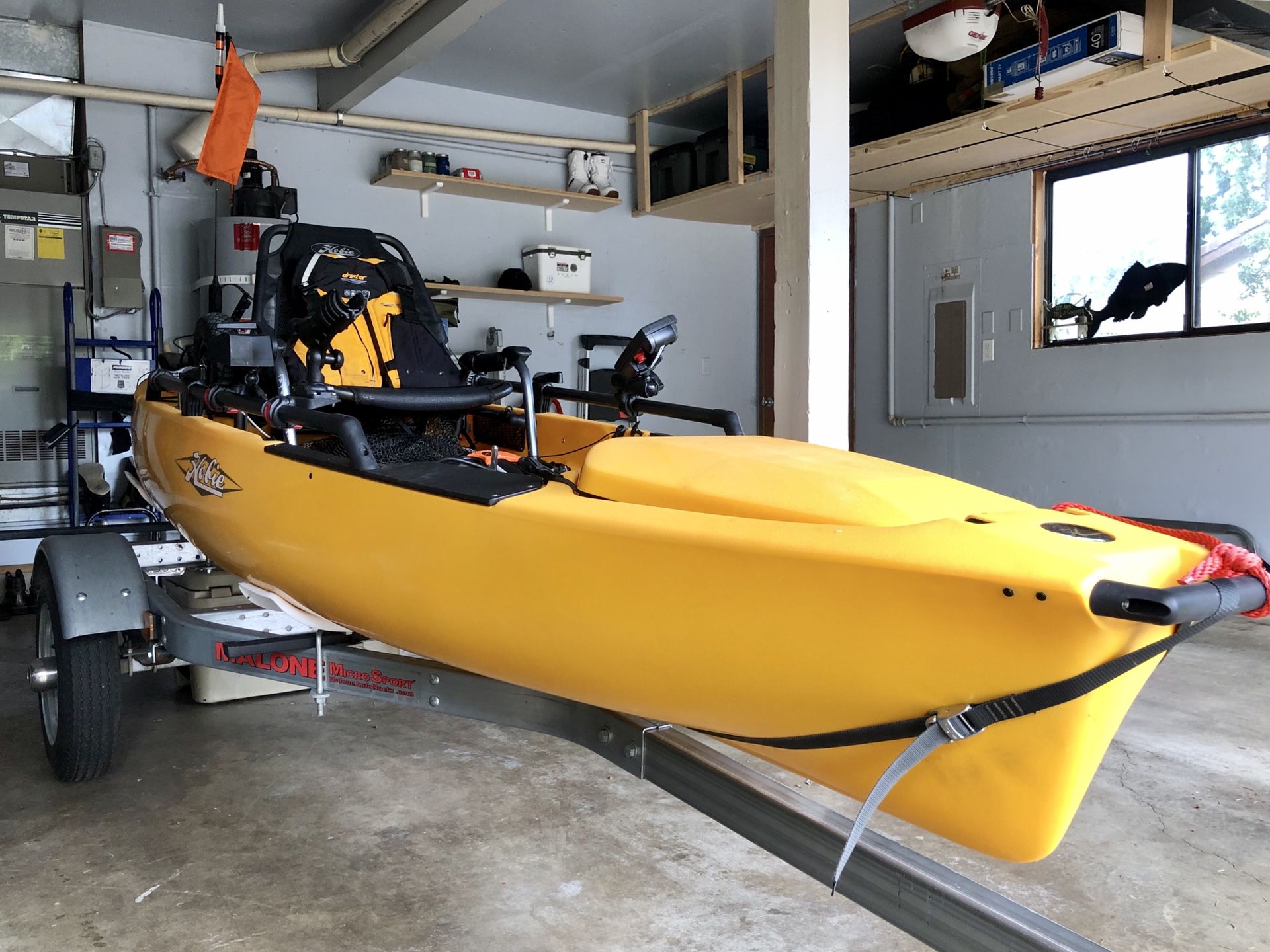 Hobie Pro Angler 12 Kayak + Hobie eVolve + Malone Trailer for Sale in