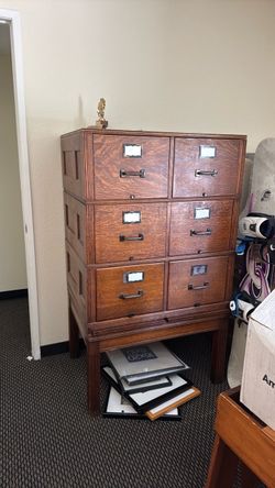 Antique filing cabinet