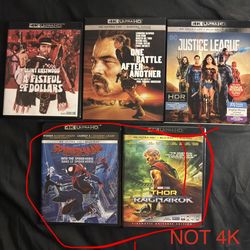 4K/Bluray movie lot (READ DESCRIPTION)