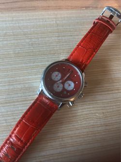 VTG DOONEY & BOURKE Luxury CHRONOGRAPH Unisex Watch WR50M SILVER SUNBURST DIAL