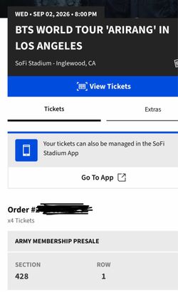 BTS TICKETS