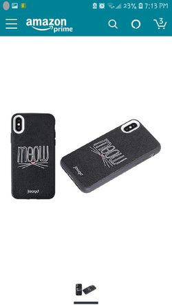 Jaagd iPhone X, iPhone 10 Case Meow