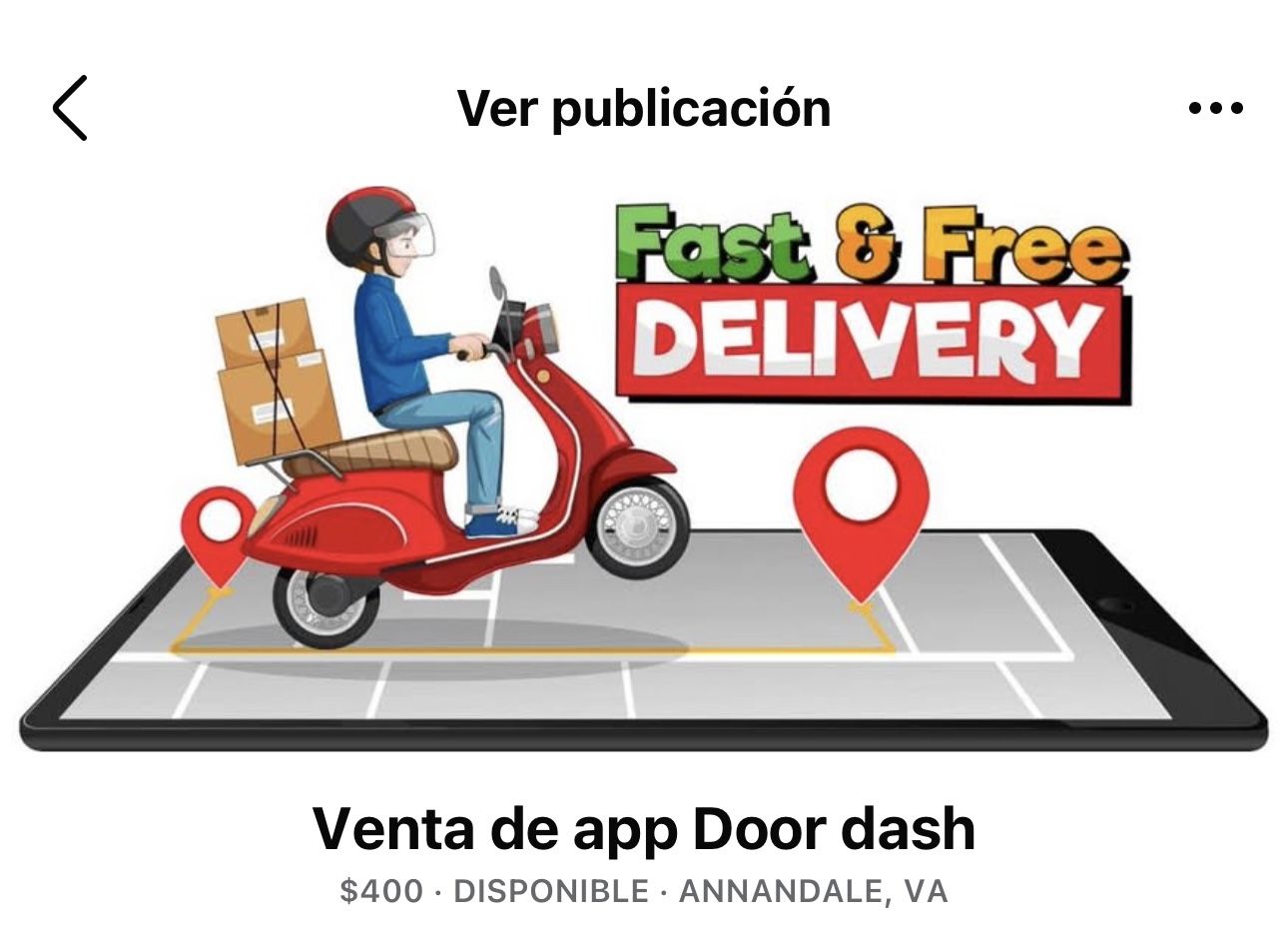 Venta De App Door Dash 