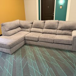 Grey/Brown Sectional