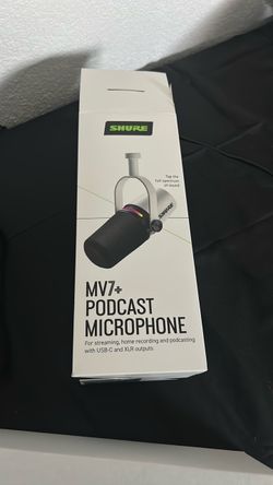 Shure MV7+ Podcast Microphone (Black & White)