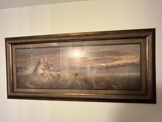Majestic Lion Framed Photo