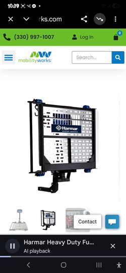 hamner 100hd  Power lift with reg hitch hookup