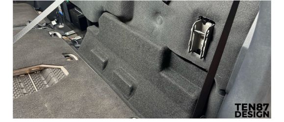 Ford truck behind the seat sub woofers
